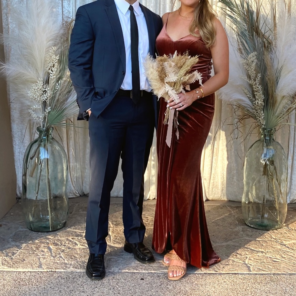 Revelry Bridesmaid Rae Dress in Terracotta